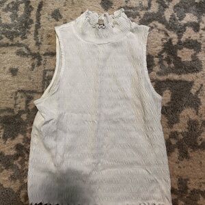 Loft white sleveless top